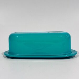 Tupperware Two Piece‎ Single Stick Butter Keeper Container Caribbean Sea Blue